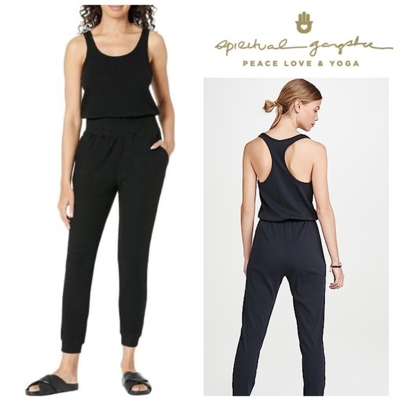 Spiritual Gangster Pants - Spiritual Gangster Jumpsuit in Black